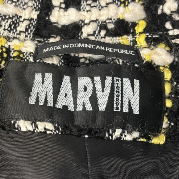 Marvin Richards Black, White & Yellow Coat - Picture 5 of 6